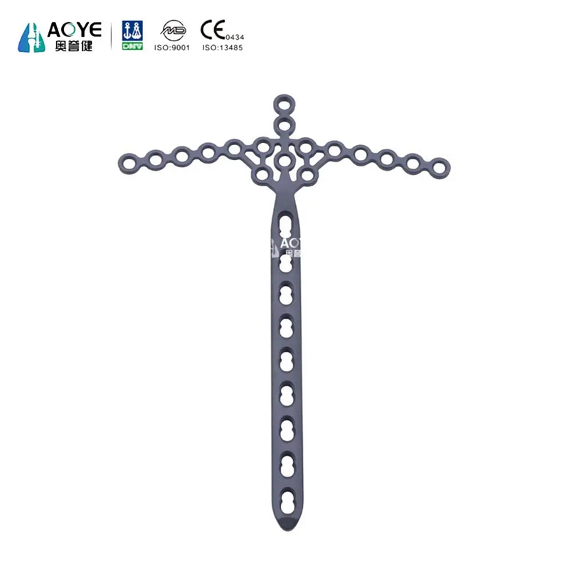 Placa de travamento em forma de asa tibial distal