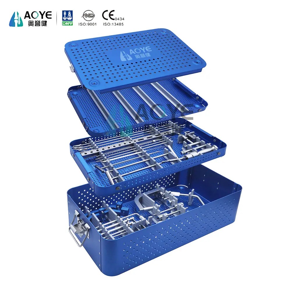 Conjunto de instrumentos para unhas intramedulares tibiais