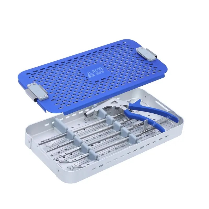 Conjunto giratório Kerrison Rongeurs | Instrumentos de precisão para coluna e neurocirurgia