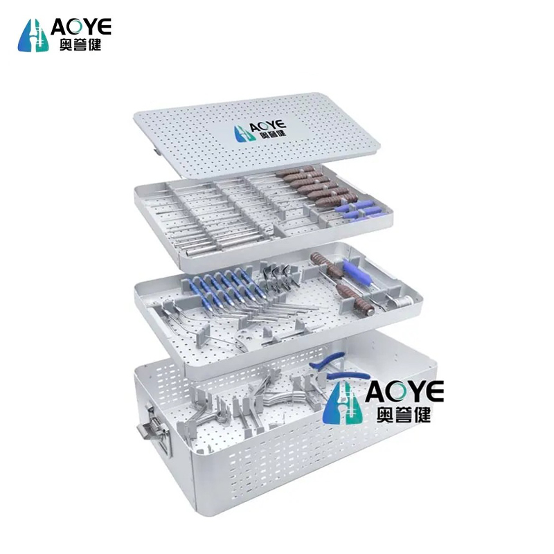 Conjunto de instrumentos para cirurgia espinal endoscópica biportal unilateral
