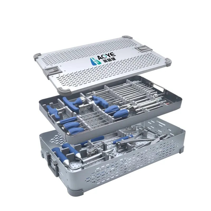 Conjunto de instrumentos para parafusos pediculares minimamente invasivos | Ferramentas para cirurgia espinhal